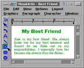 [screen shot of choosing rectangle tool]